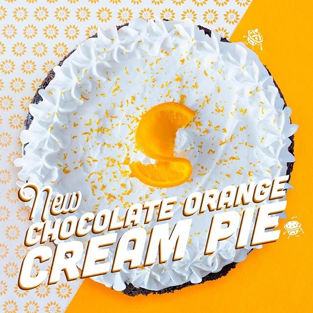 We're excited to kick off Father's Day Week with a new pie flavor now available for preordering &mdash; Chocolate Orange Cream Pie! ✨🍫🍊🥧✨ Surprise Dad with this highly elegant pie which combines the tangy softness of spiced Oranges, on a bed of ou