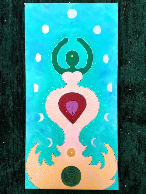 Goddess Abstraction Gaia by Jenelle Leigh Campion
