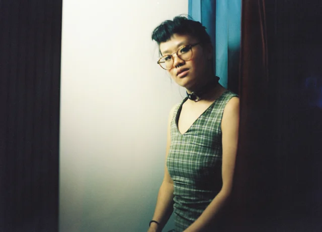 Vivian in the photo booth, June 2015, Echo Park, California