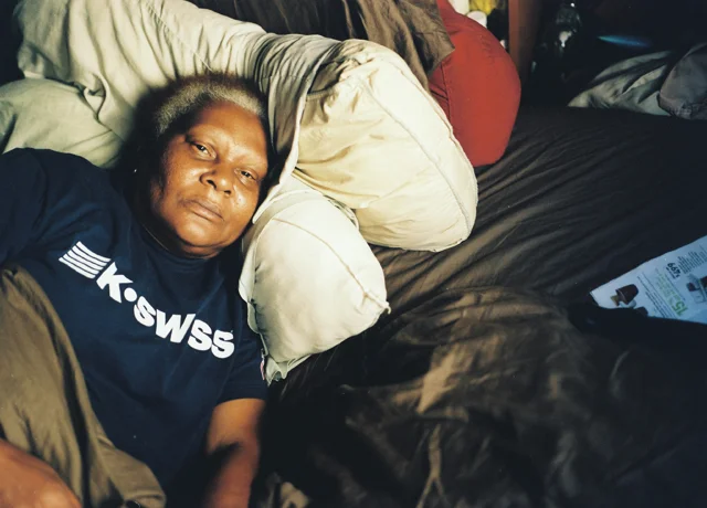 Mom in bed, April 2015, Sylmar, California