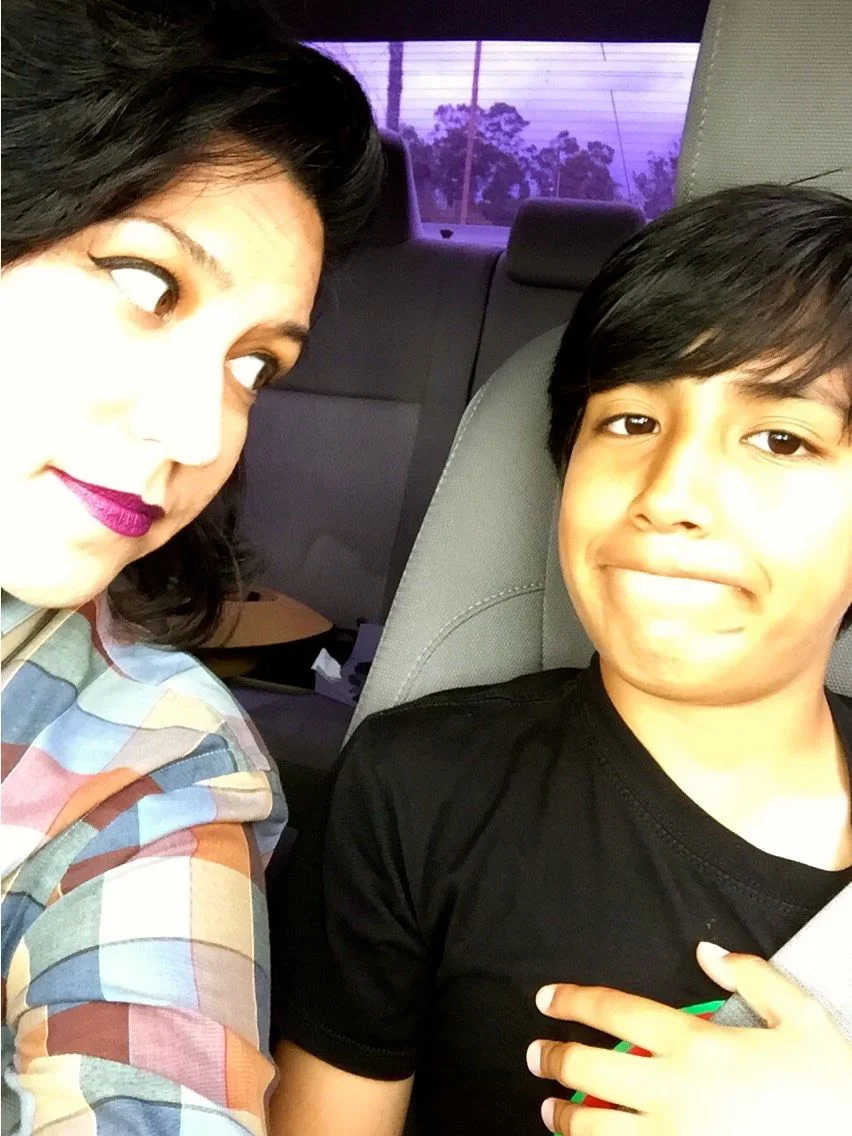 Gonzales with her son, Miles. Photo via Gonzales. 