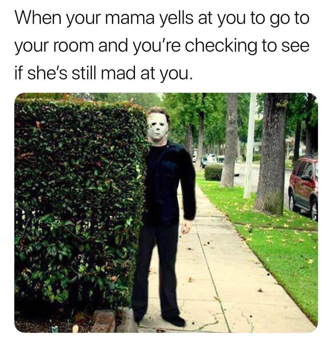 &ldquo;Mom... you still mad or naw? ☹️&rdquo; lmaooooo
&bull;
&bull;
&bull;
#lmaobruh #nbl #hoodmemes #halloweenkills #hoodcomedy #wshh #halloweenmemes #michaelmyers #michaelmyersmemes #halloween #horrormovies #horrormemes