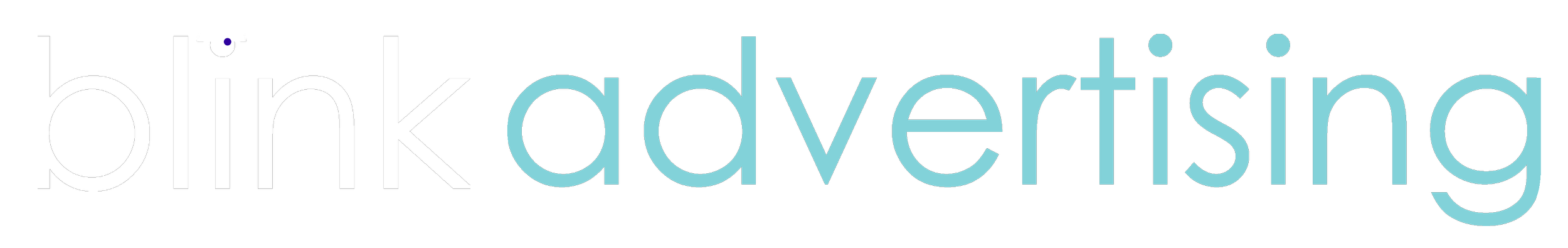 Blink Advertising logo in Signal Indigo and Momentum Teal