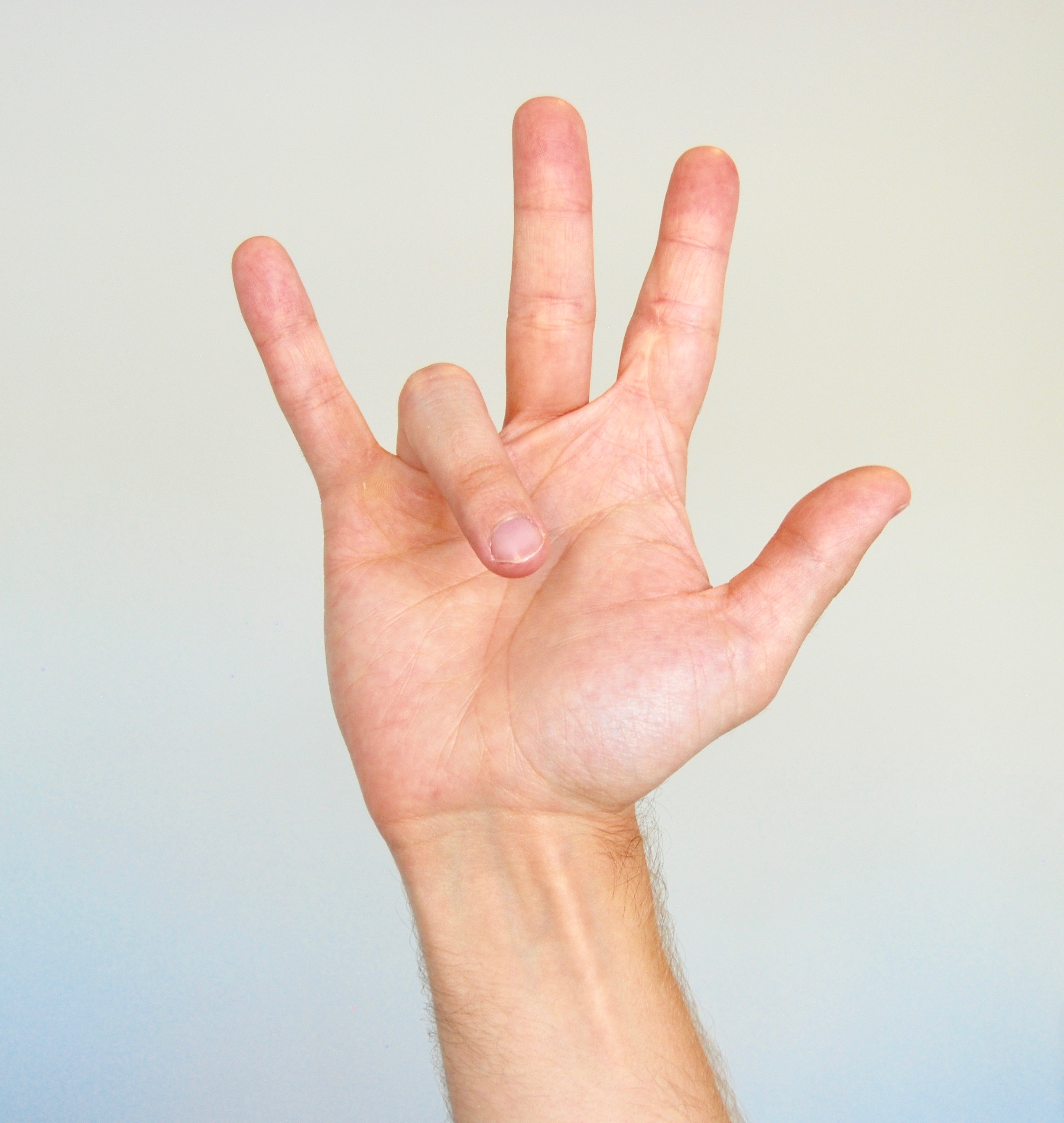 What does the 4 fingers sign mean? - Quora