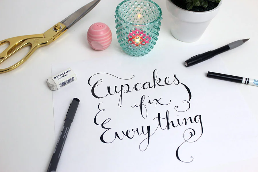 Beginner Brush Lettering - The Basic Tools and Techniques