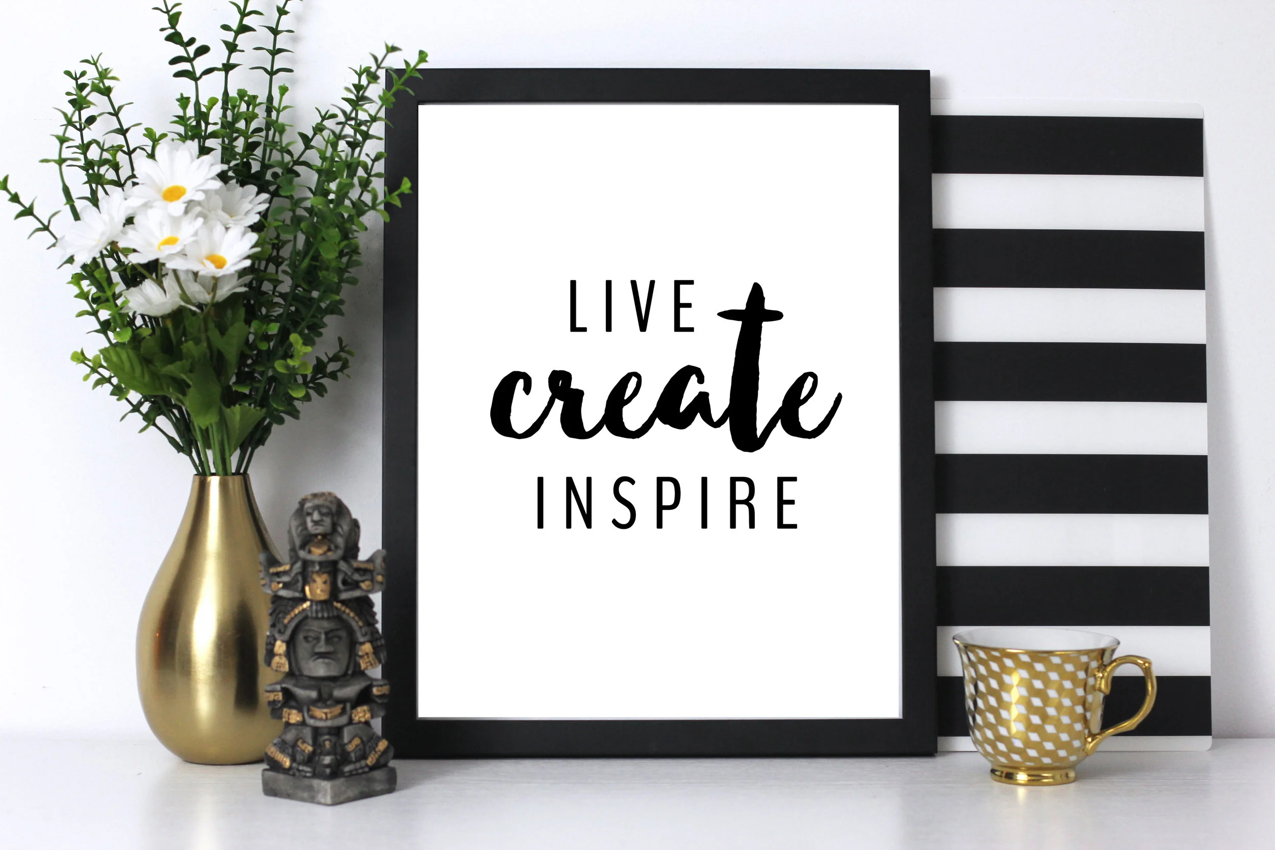 Live Create Inspire Print
