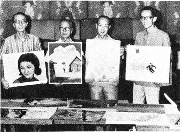 The jury of the 20th Singapore International Salon of Photography judges the submitted prints. 1969. Reproduced in: Alise Tifentale, The Photograph as Art in Latvia, 1960-1969 , p. 47.