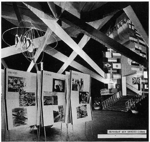 UNESCO photography exhibition at Photokina 1956 . Photo: Charles E. Fraser.
