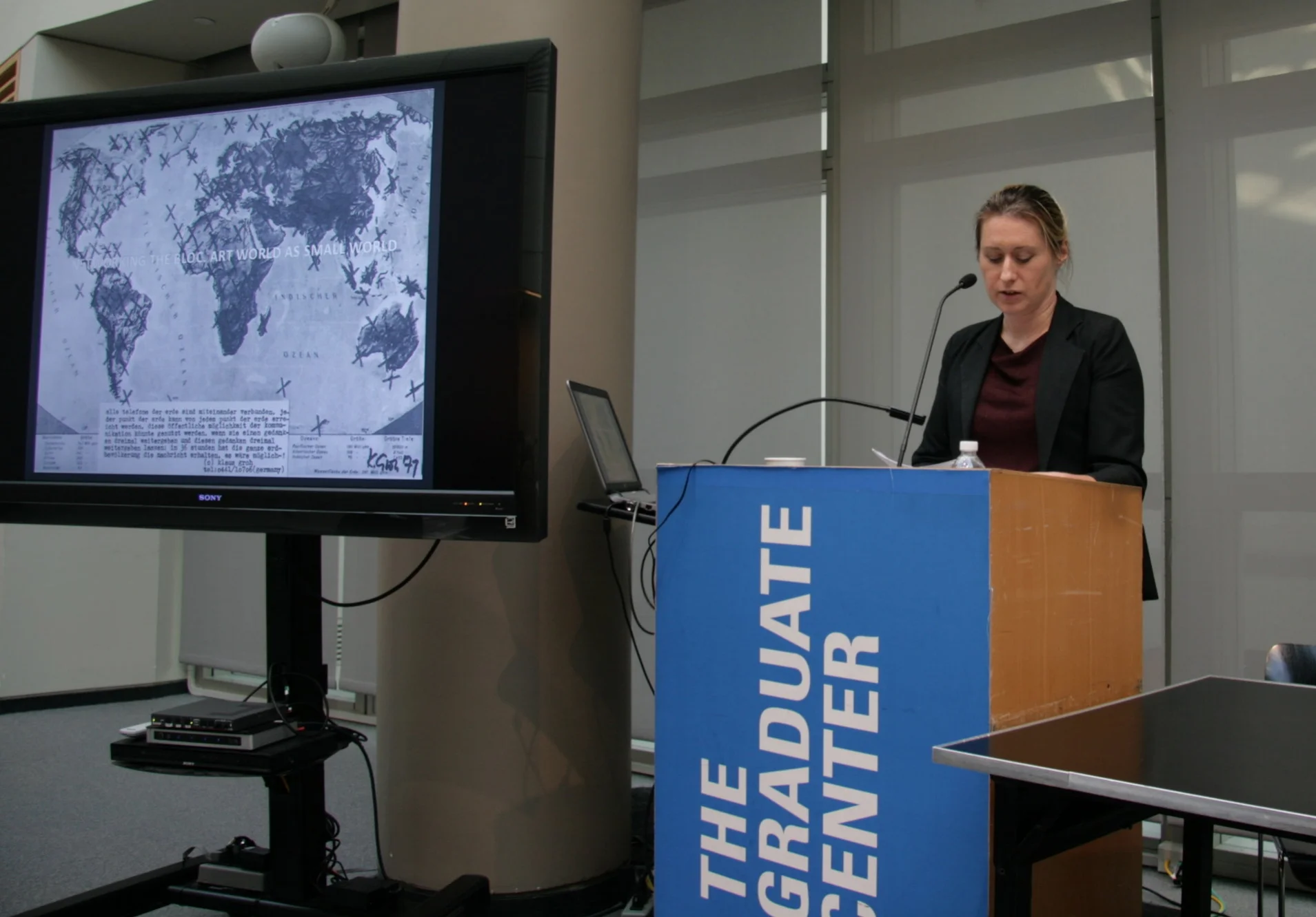 Klara Kemp-Welch delivers a keynote.