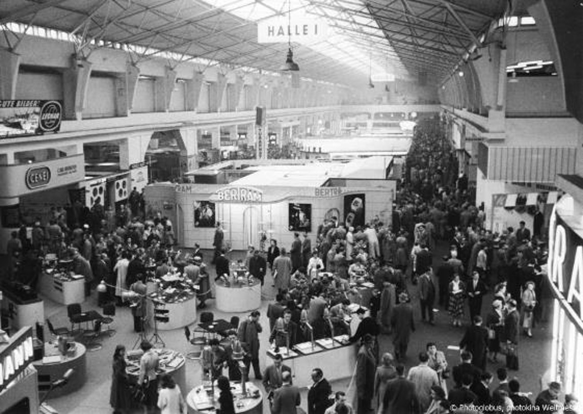 Trade fair section of Photokina 1956 , Cologne.