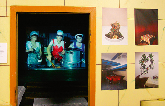 Indre Klimaite and Isabella Roozendaal. Research on Revival of Altered Culture . 2009. Photo: © Alise Tifentale.