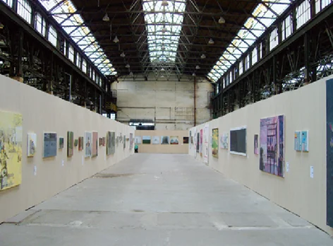 View of the exhibition hall, the 4th Prague Biennale. Photo: © Zenta Dzividzinska