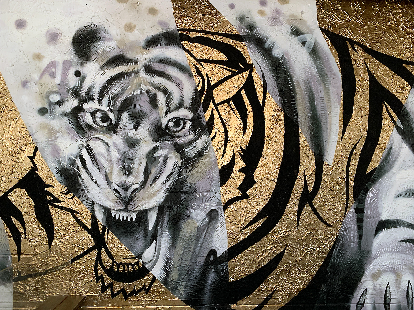 Tiger with Gold (Detail)