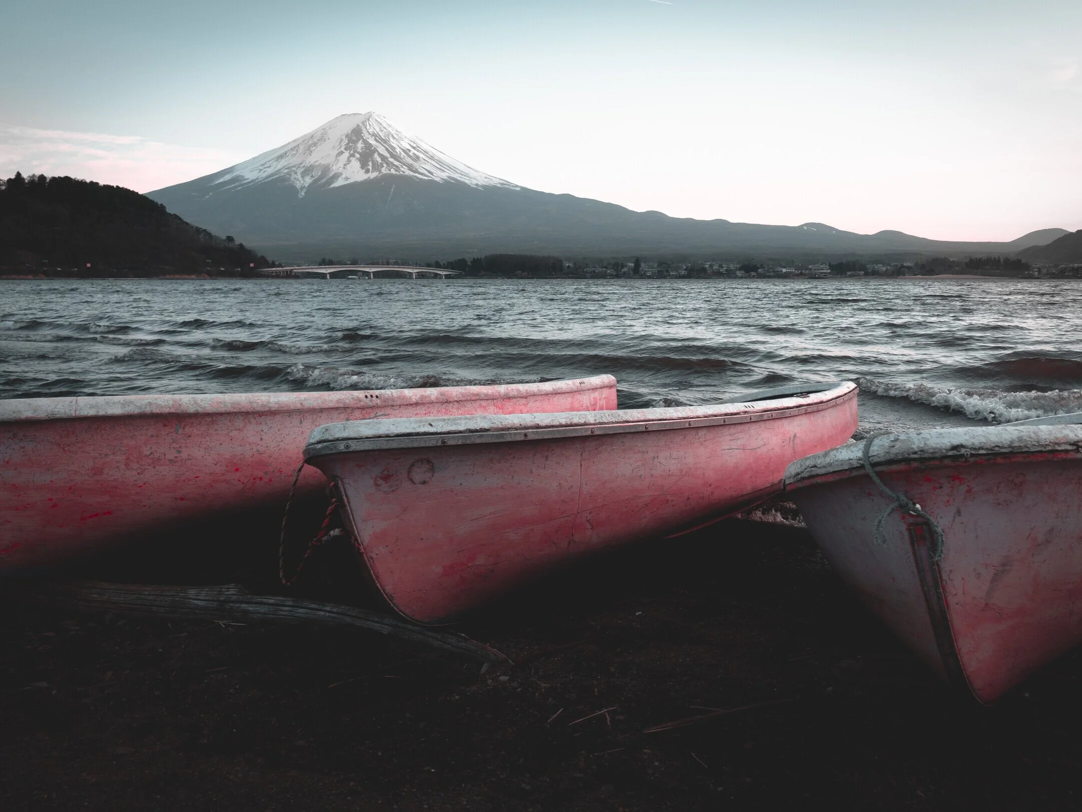 Mt. Fuji made an appearance for us the second time around! The first time we visited she stayed hidden by fog.