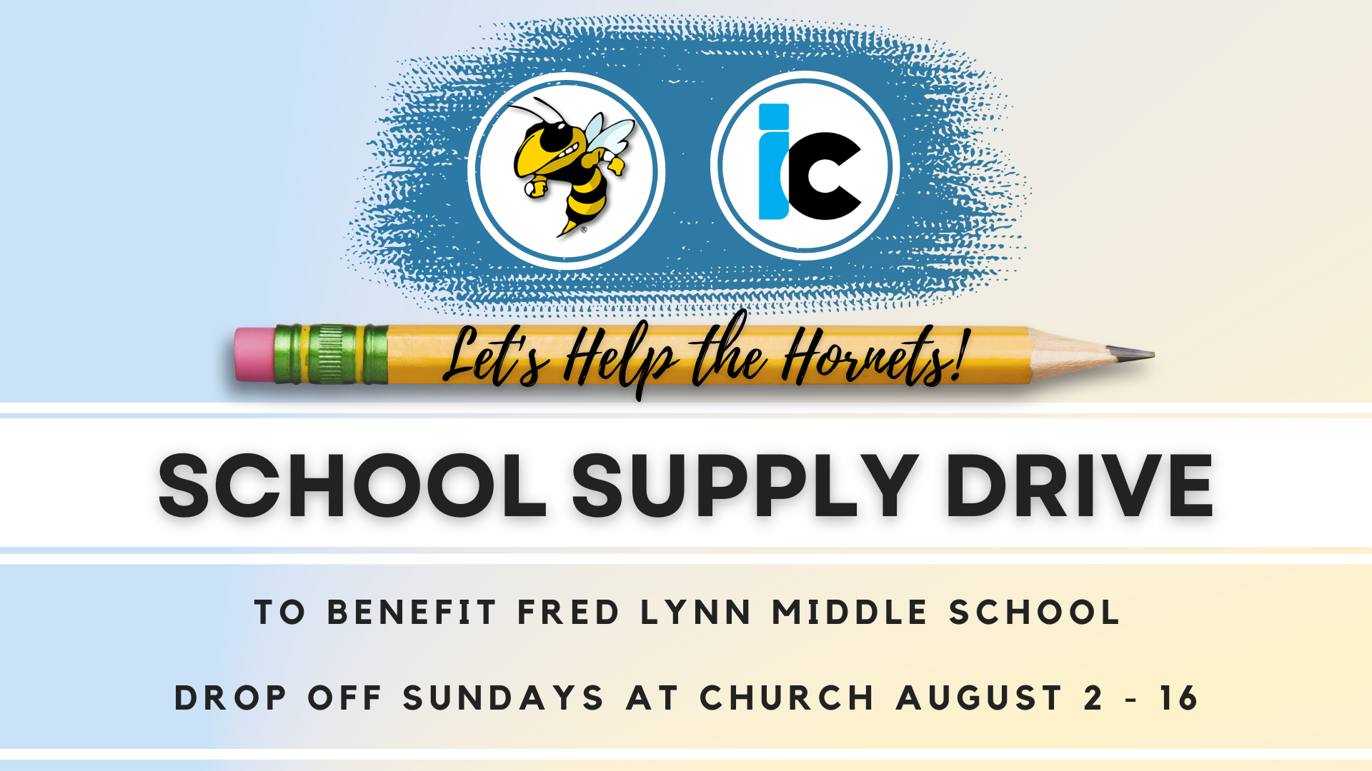 Help the Hornets School Supply Drive