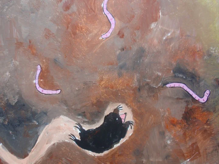 Detail from a Live Mural Painting as part of Lydney Festival