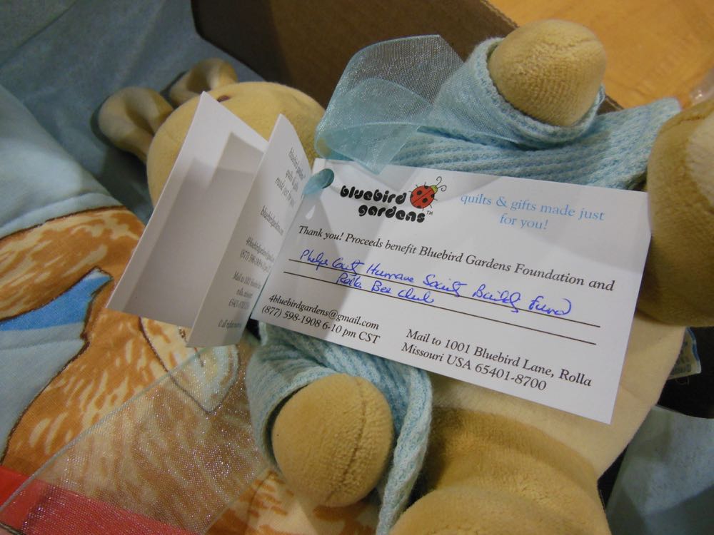 Our gift sets are shipped with a card designating what organizations benefit from proceeds.