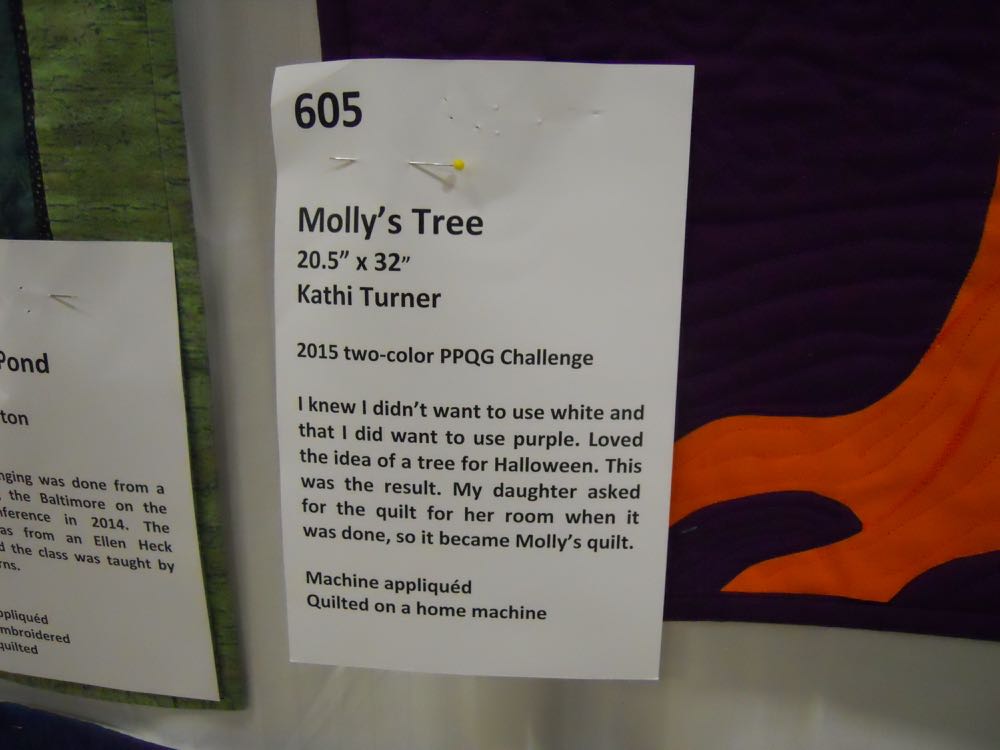 And here's the reason why this quilt was made with purple.