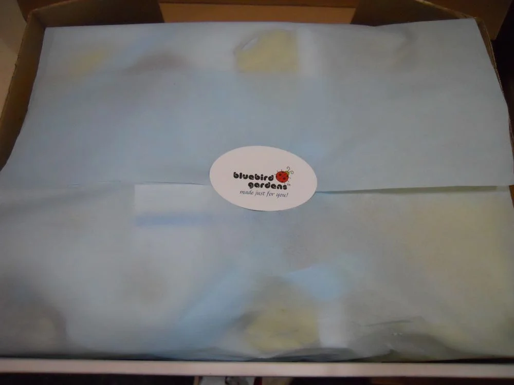 Here's a sneak peek at how we personalize some of our custom baby crib quilts.