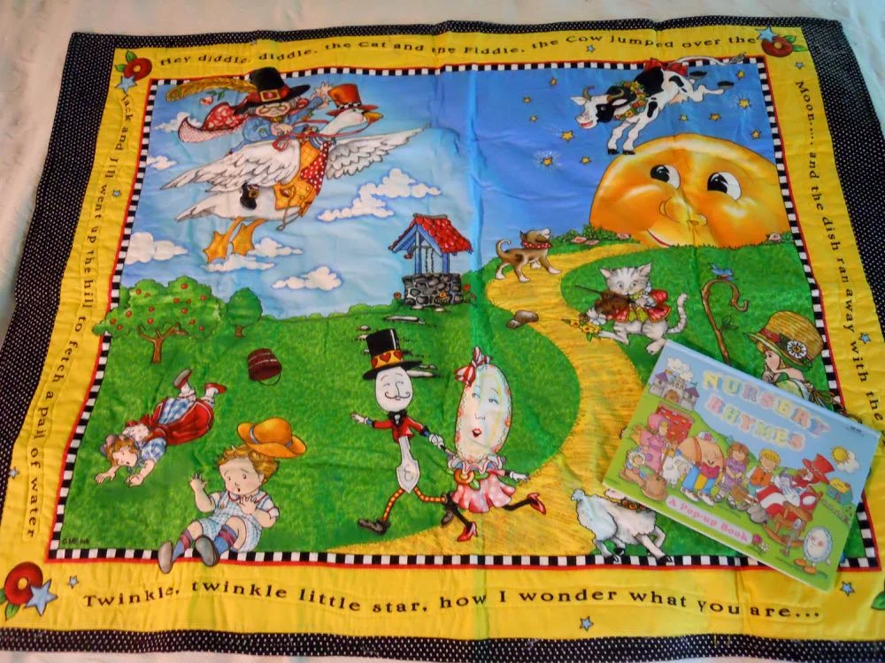 Mother Goose Nursery Rhymes Baby Crib Quilt Gift Set.jpg