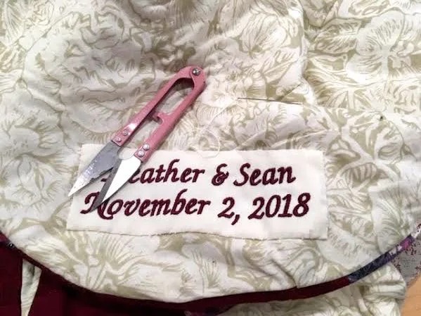 One way to personalize is by adding a custom embroidered label. (Photo by Charlotte Ekker Wiggins)