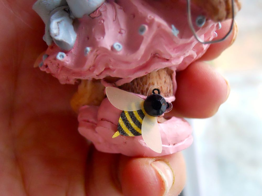 Since three is the charm I added another bee on the foot. (Photo by Charlotte Ekker Wiggins)