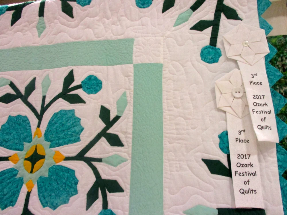 Another surprise, this is an award-winning handmade quilt, (Photo by Charlotte Ekker Wiggins)