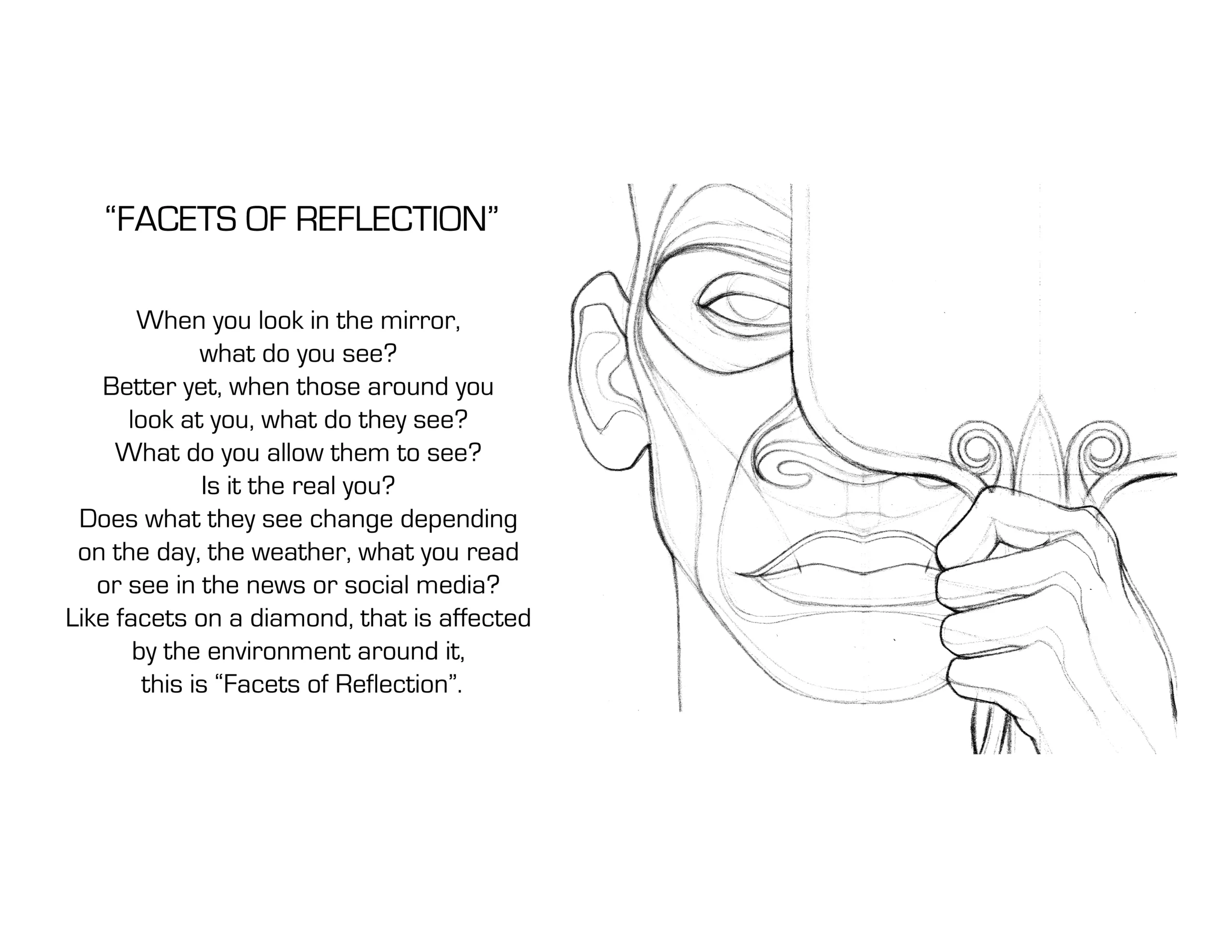 Facets of Reflection Sketch