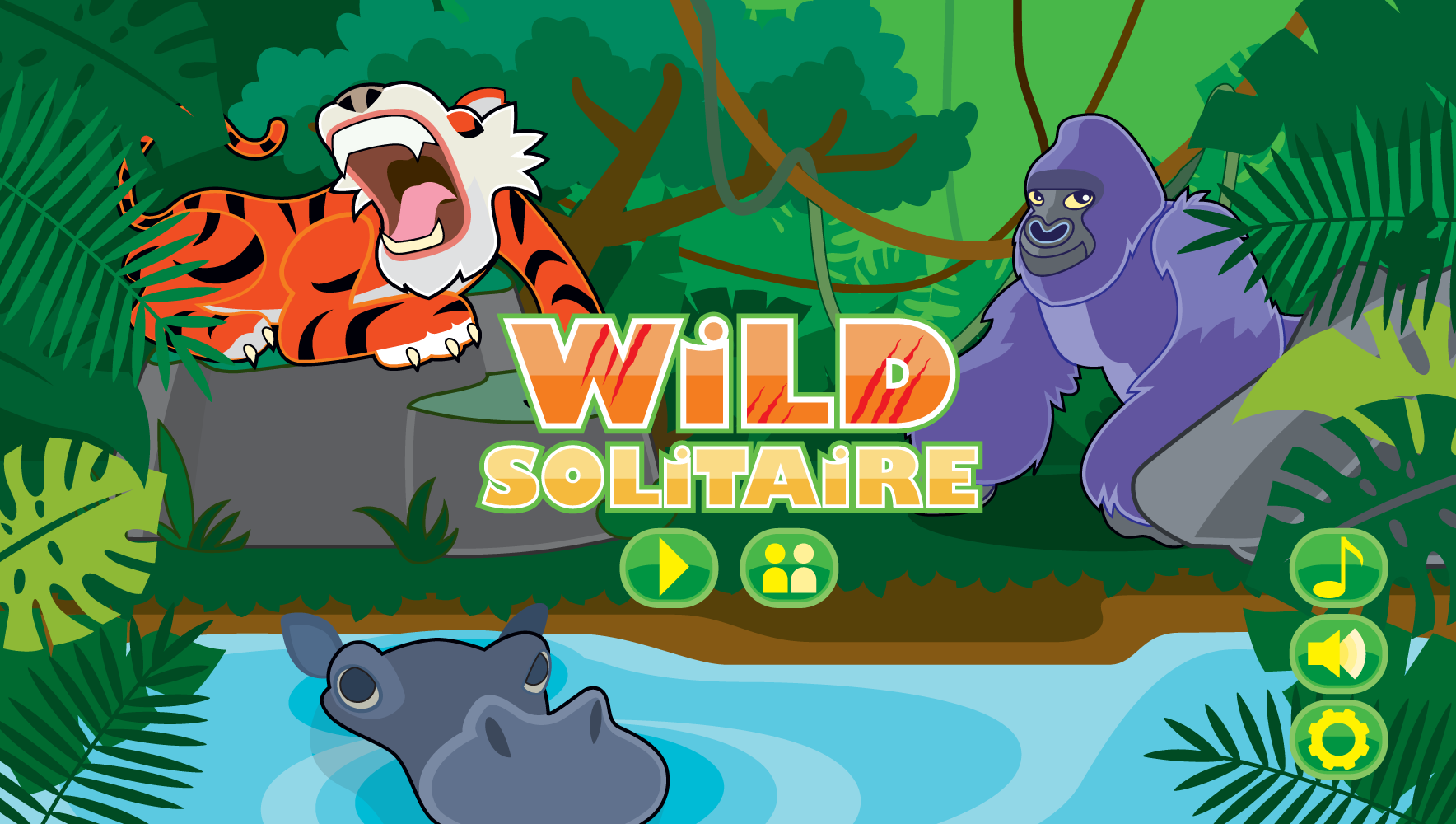 Wild Solitaire Start Screen