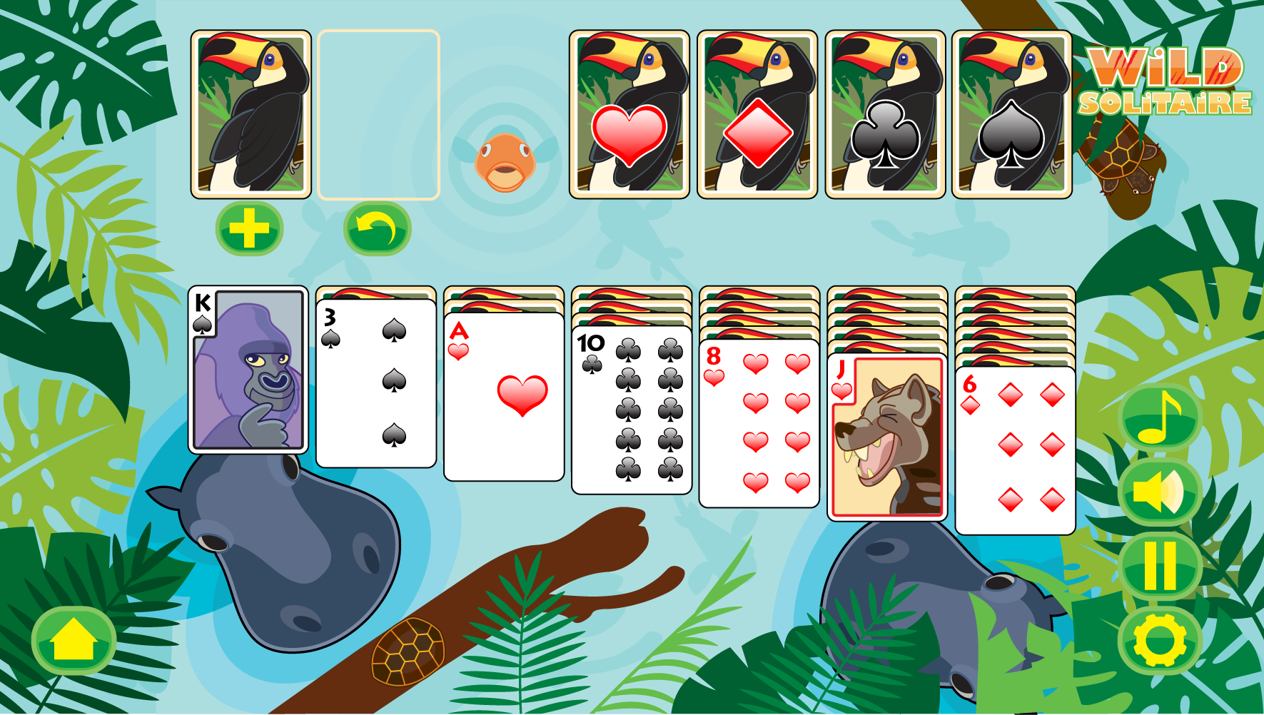 Wild Solitaire Game Screen