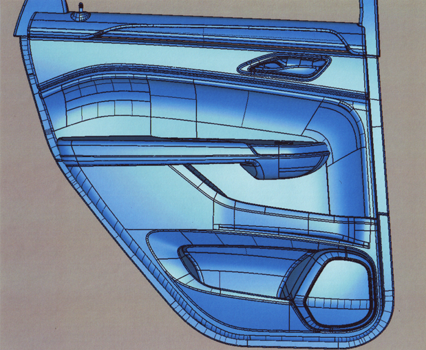 Cadillac SRX Rear Door Wire Frame