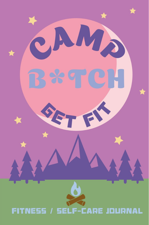 Fitness Self care Journal. Get Fit. Health and Wellness Log.