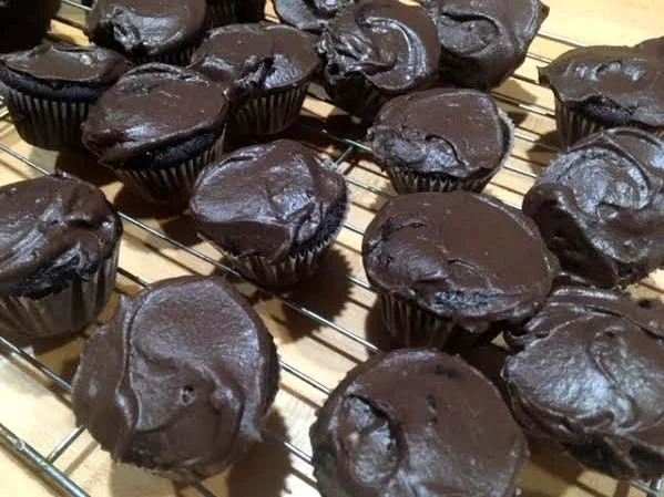 Chocolate Honey Cake makes wonderful miniature cupcakes. (Photo by Charlotte Ekker Wiggins)