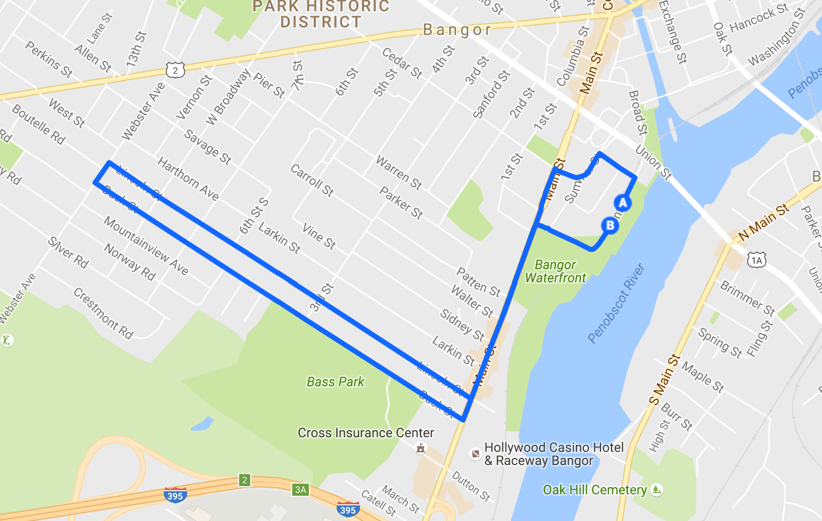 Race Course Map (USATF: ME08005RF)