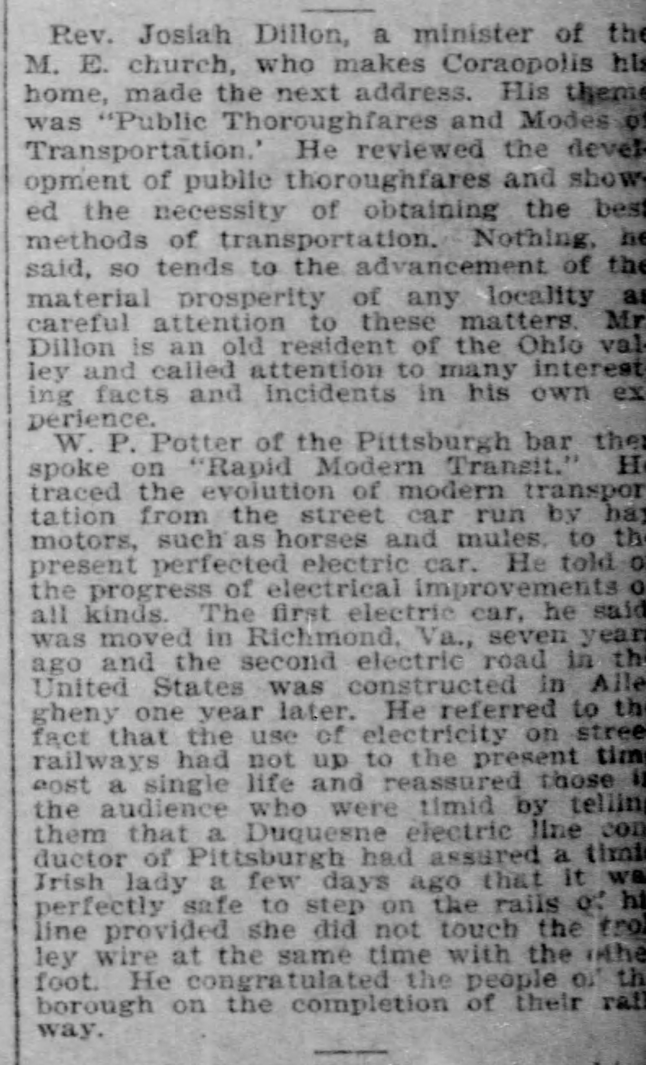 Pittsburgh Post Gazette, July 27, 1894