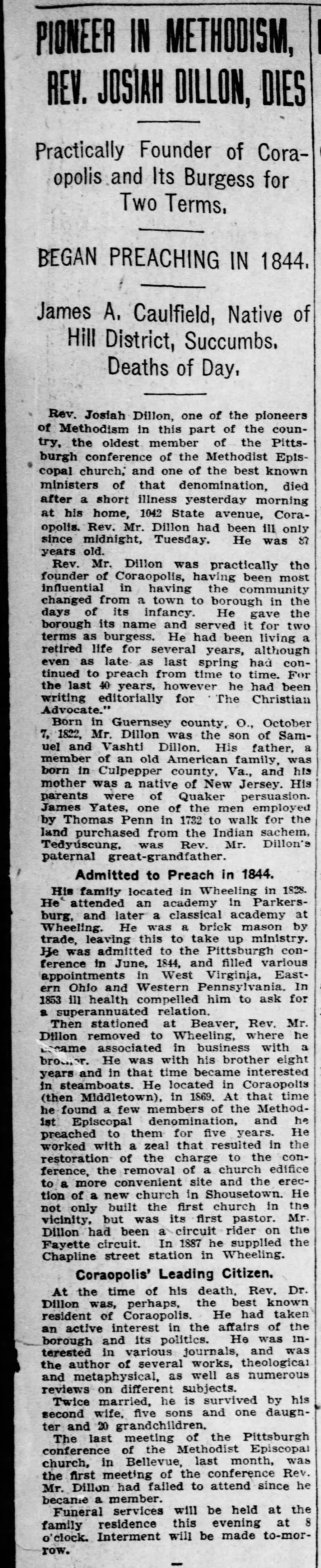 Pittsburgh Daily Post, November 4, 1909