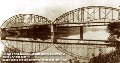 In this photo, the 1894 streetcar bridge can be seen in the background