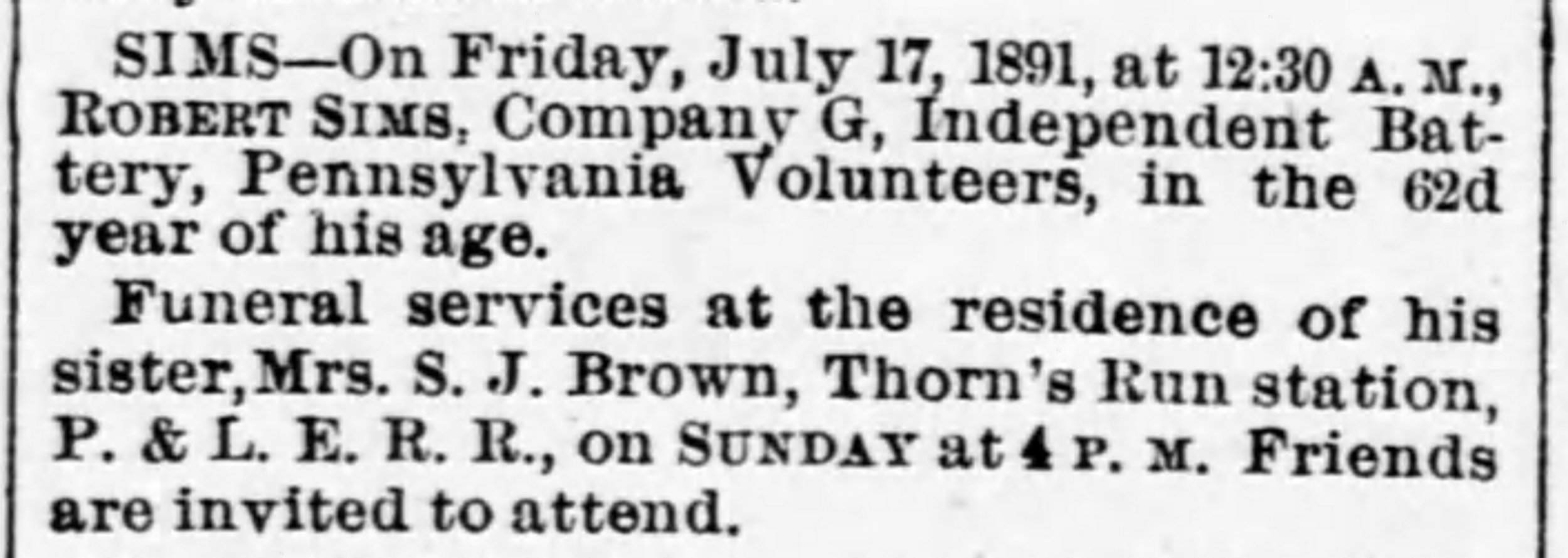 Pittsburgh Dispatch, Saturday, July 18, 1891