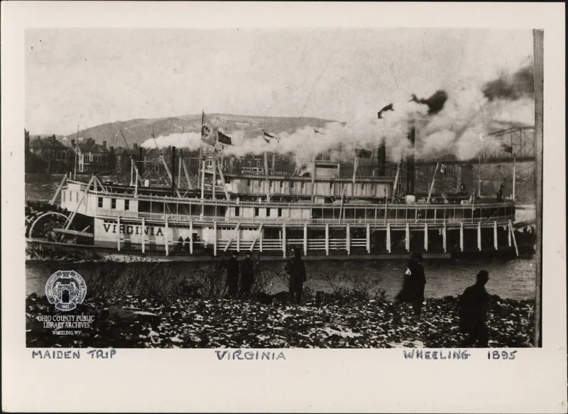 The Virginia Riverboat, 1895 in Wheeling