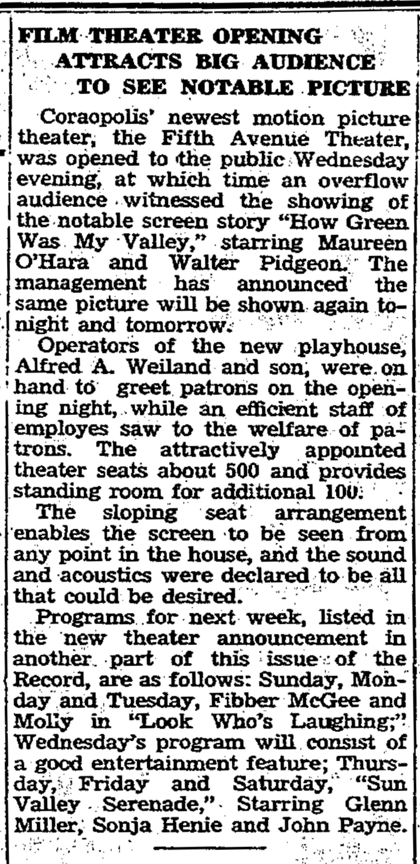 March 6, 1942, The Coraopolis Record