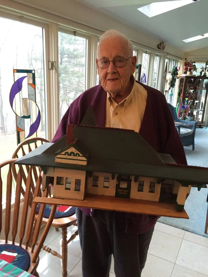 Jack Miller of Moon Township has donated a 1930s replica of the station crafted by his father which he enjoyed playing with as a child.