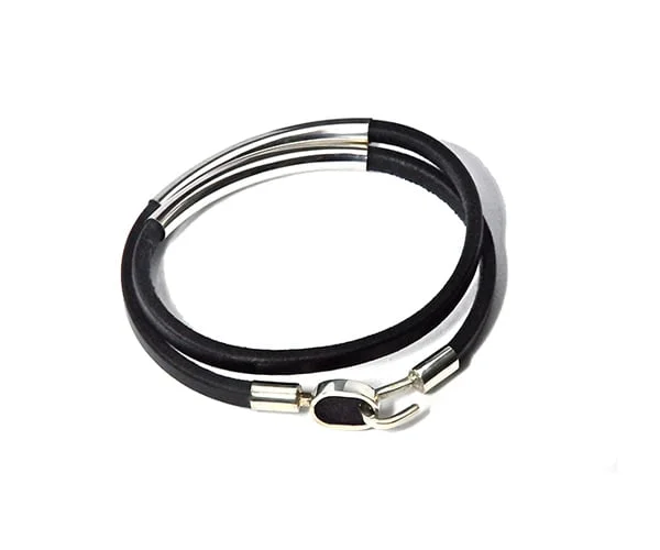 silver leather and purple heart wood.jpg