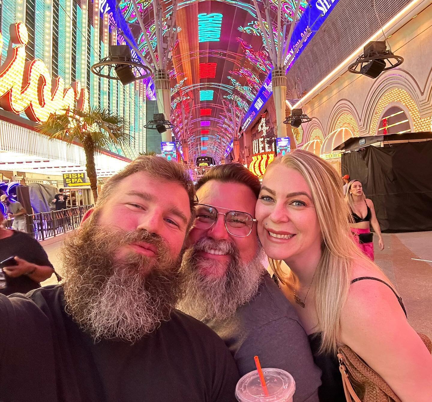 Loving my Las Vegas crew!  #happybirthday Darryl!  @adamlikesit @kimmyt1510 #fremontstreet #lasvegas