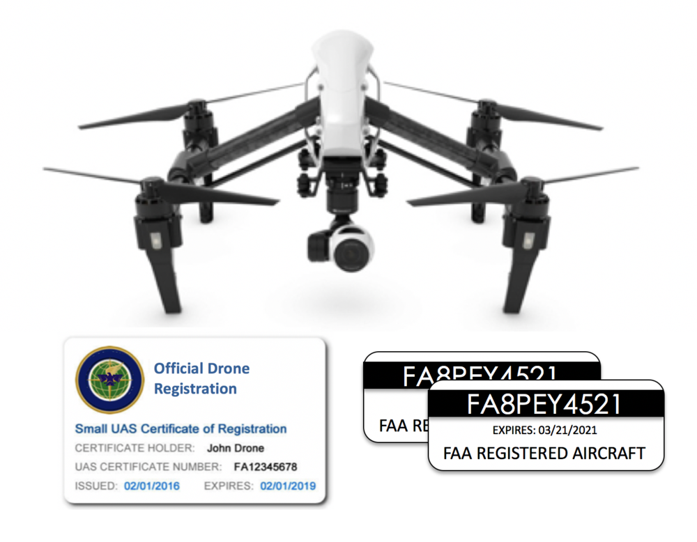 Commercial Registration + + ID Card — Federal Drone Registration