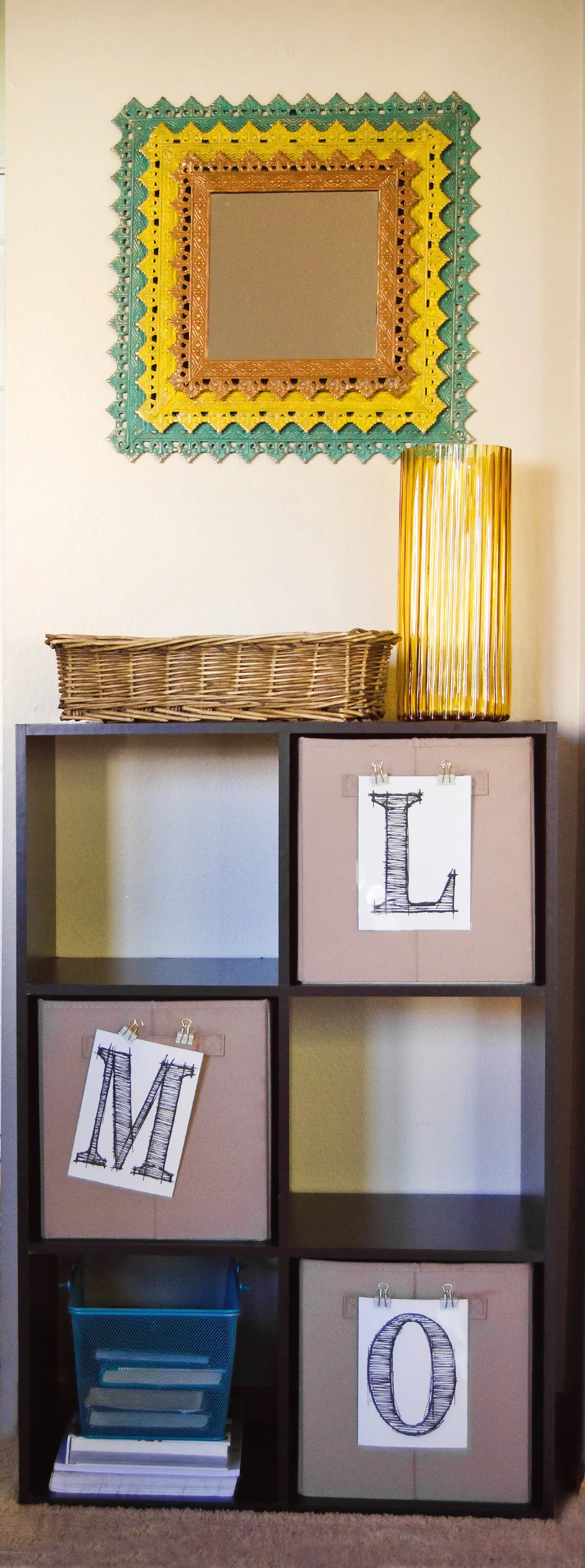 Organization cubby with initials. | hprallandco.com