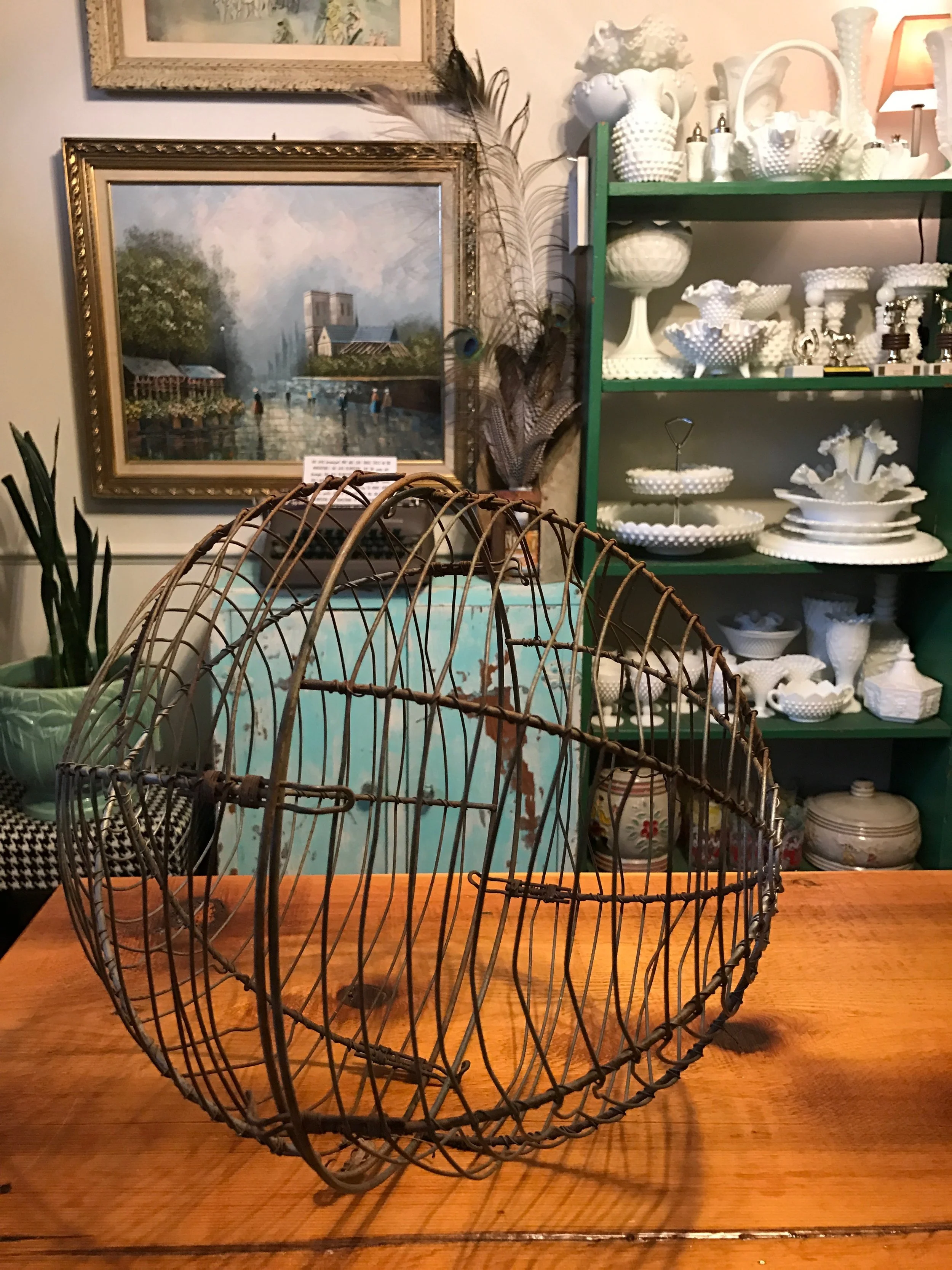 Handmade Antique Metal Orb for Home Decor.