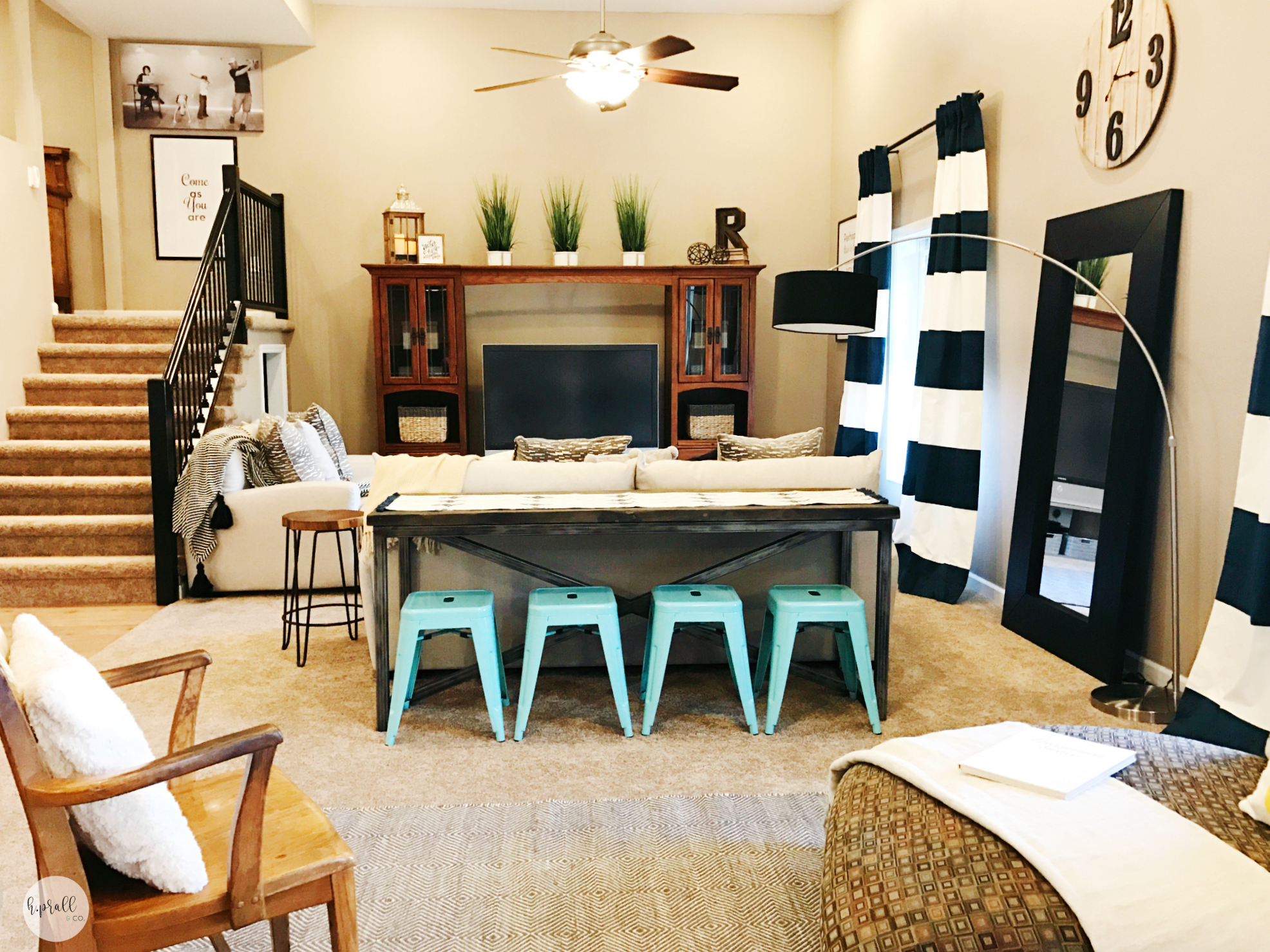 How to Create More Seating with a Sofa Table H. Prall Interior