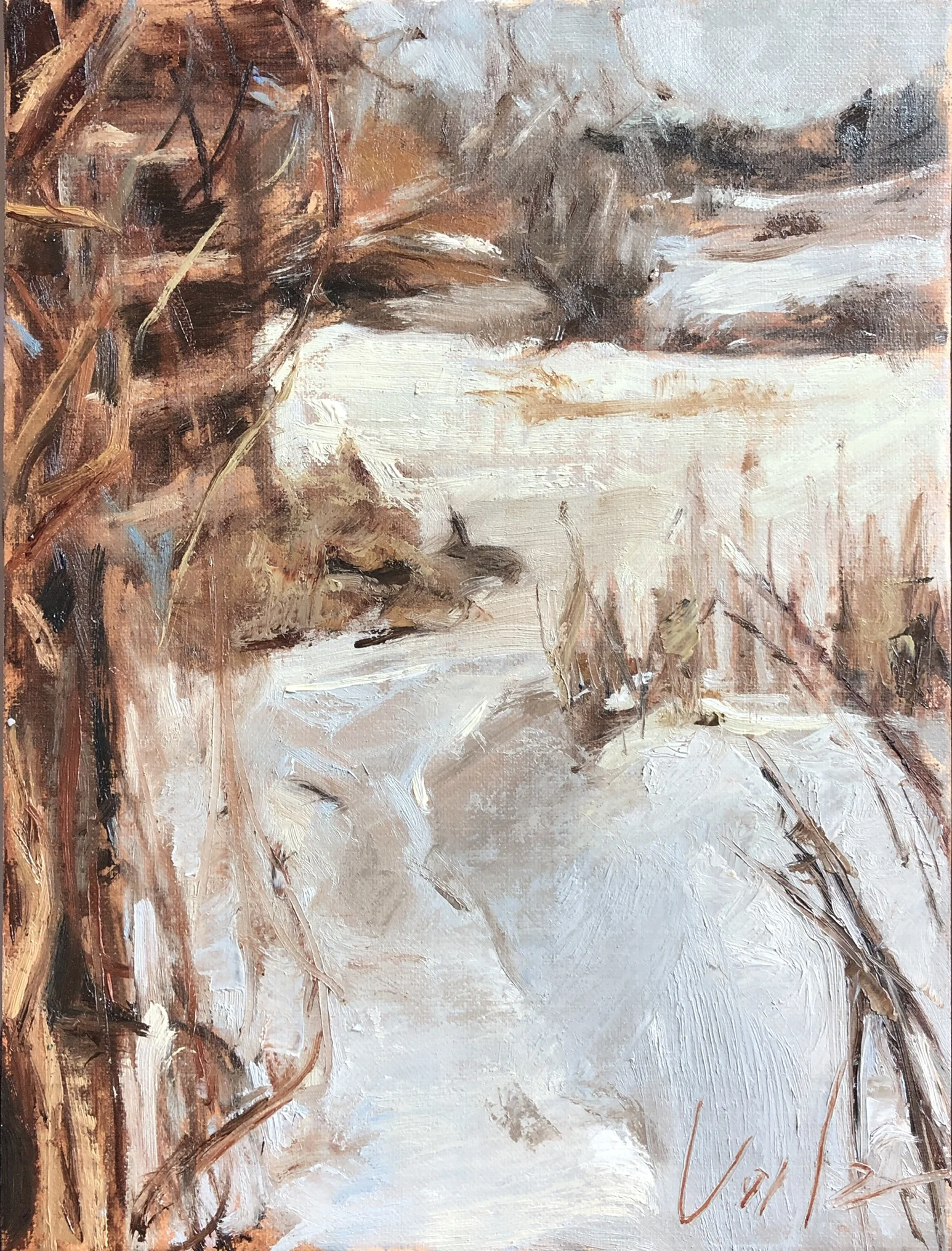 Hide and Seek 8”x6” oil on linen