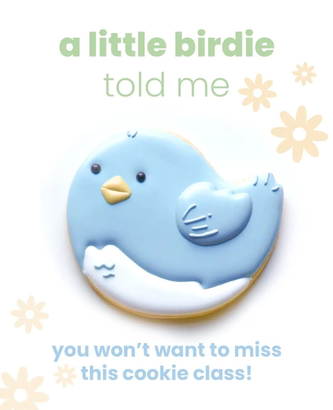 A little birdie told me... Grab your seat before they are gone! 🐦
.
Tickets here 👉 sugarsketch.com (link in bio)
.
#CookieClass #Cookies #SpringCookies #Events #DateNight #Couples #CoupleNightOut #Nyc #EastVillage #EV #Fun #CookieDecorating #LearnT