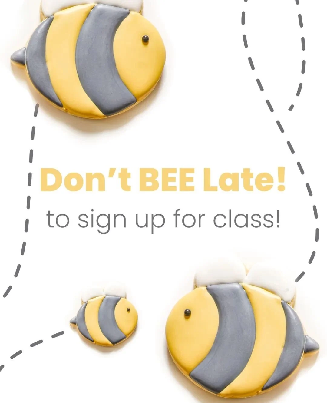 🐝 Buzz over to our beginner-friendly cookie decorating class! Perfect for those new to sugar cookies or just looking for a fun time with friends and family. 🐻 It&rsquo;ll be bear-y fun, I promise!

Tickets here 👉 www.sugarsketch.com 

🍯 And here'